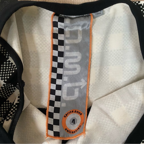 L.A.M.B. Black and White Checkered houndstooth Dress spring 2008 collection - Picture 2 of 7